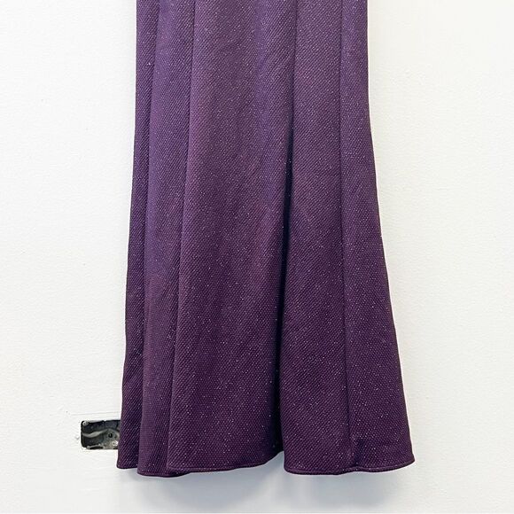 R & M Richards Nightway Glitter-Knit Gown, Size 4 Mulberry - Picture 3 of 16